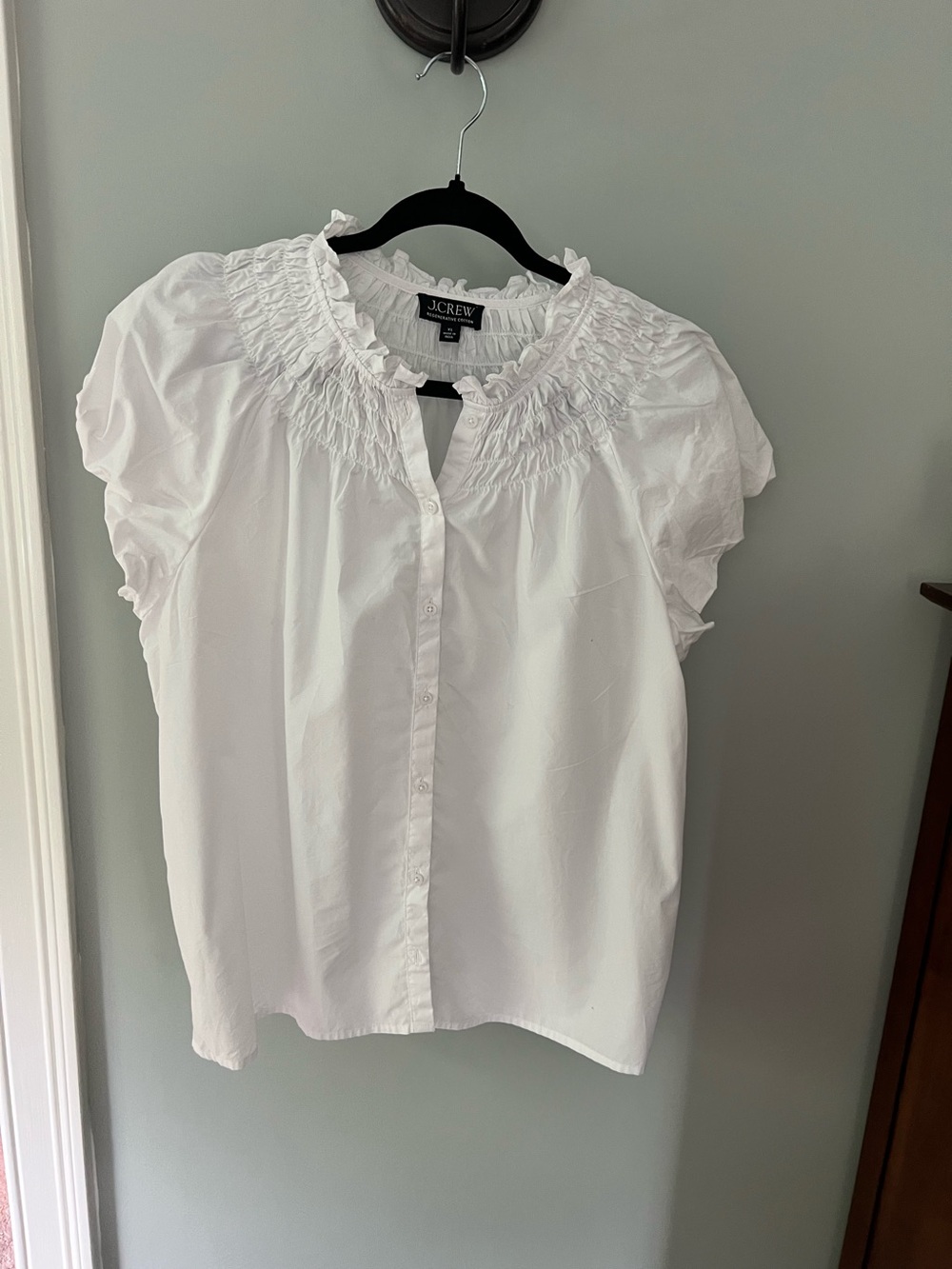 J.Crew, white blouse
